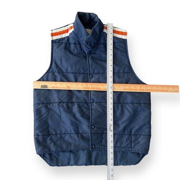 Bombardier Mode Inc. Vintage 70s Vest Navy/White/Orange Men's Medium (M) - Picture 3 of 6